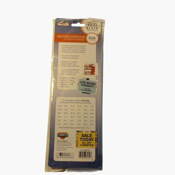 Black Adhesive Vinyl Letters Numbers Indoor Outdoor Mailbox Labels Poster Sign - Picture 3 of 11